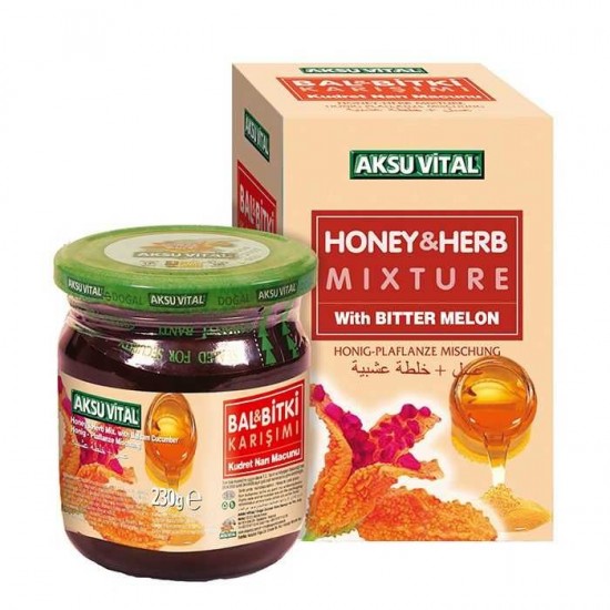 Aksuvital Honey - Herbal Mixture Power Pomegranate Paste 230 gr