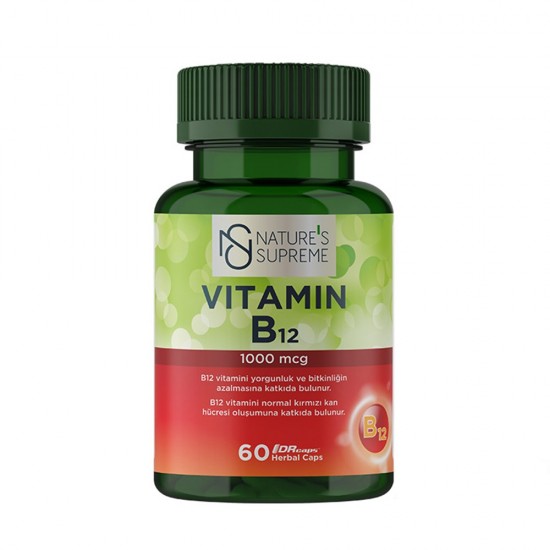 Nature's Supreme Vitamin B12 1000 mcg 60 Capsules