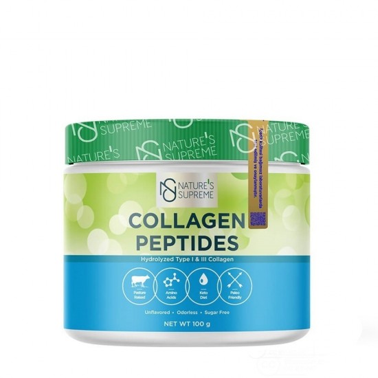 Nature's Supreme Collagen Peptides Powder Unflavored 100 g