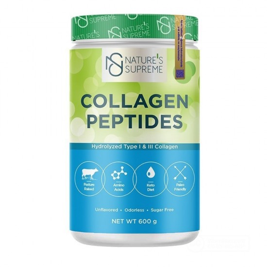 Nature's Supreme Collagen Peptides Unflavored Powder 600 gr