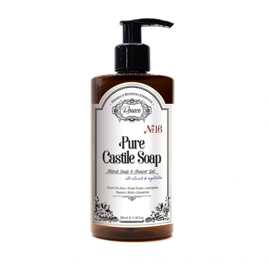 Rosece Liquid Castile Soap - Hand Soap and Shower Gel 350 ml