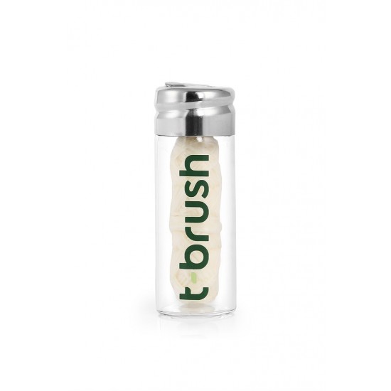 T-Brush Glass Bottle Mint-Flovered Dental Floss