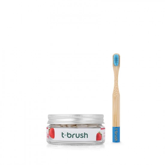 T-Brush Natural Tooth Care Set for Kids - Blue