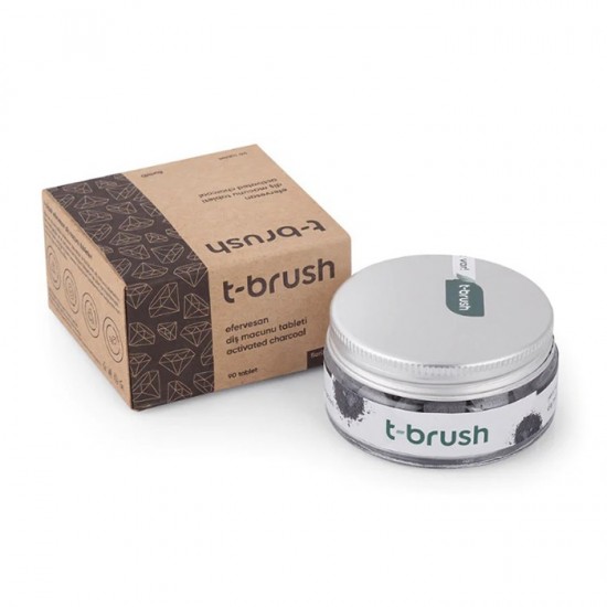 T-Brush Activated Charcoal Toothpaste Tablet - Fluoride