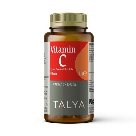 Talya Bitkisel Dietary Supplement Containing Vitamin C 60 Tablets