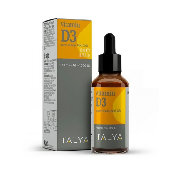 Talya Bitkisel Dietary Supplement Containing Vitamin D3 1000 IU 10 ml