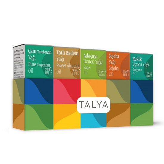 Talya Bitkisel Favorite Oils Set (Thyme - Jojoba - Sage - Sweet Almond - Pine Turpentine)