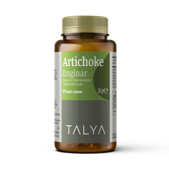 Talya Bitkisel Dietary Supplement Containing Artichoke Leaf and Artichoke Leaf Extract 60 Capsules