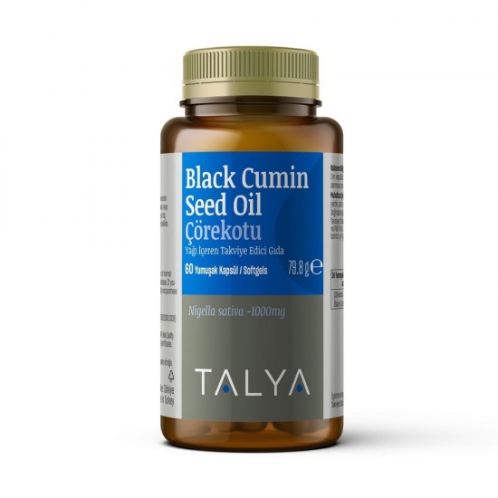 Talya Bitkisel Dietary supplement containing Black Cumin Seed Oil 60 Capsules