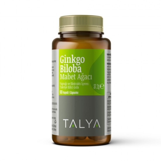 Talya Bitkisel Dietary Supplement Containing Ginkgo Biloba Leaf And Extract 60 Capsules