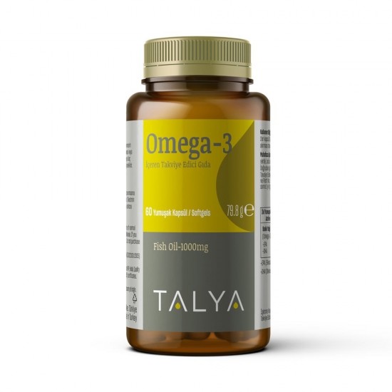 Talya Bitkisel Dietary Supplement Containing Omega-3 60 Capsules