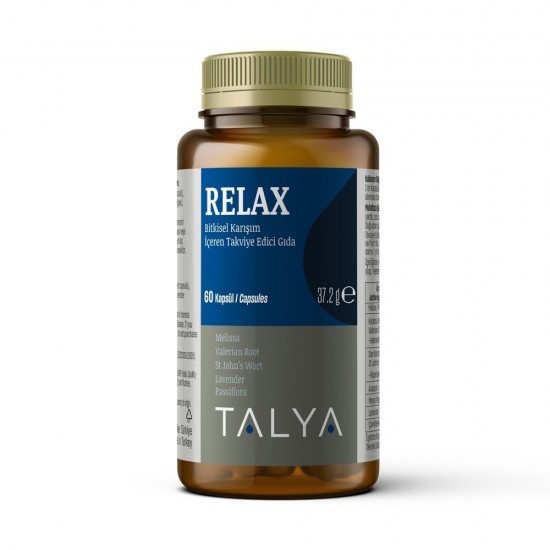 Talya Bitkisel Relax Dietary Supplement Containing Herbal Mix 60 Capsules