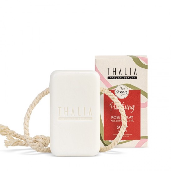 Thalia Rose & Clay Extract Natural Soap with Rope 140 gr