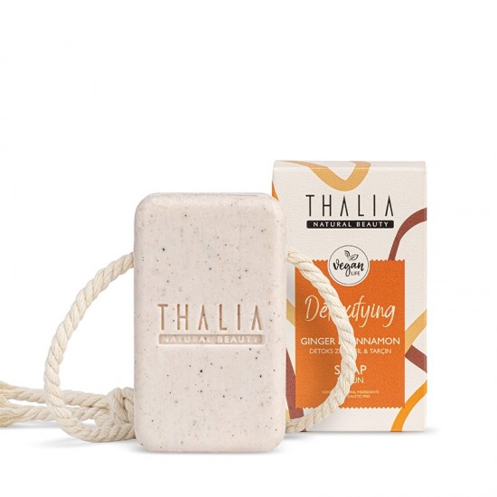 Thalia Ginger & Cinnamon Natural Soap with Rope 140 gr