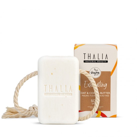 Thalia Oat & Cocoa Butter Natural Soap with Rope 140 gr