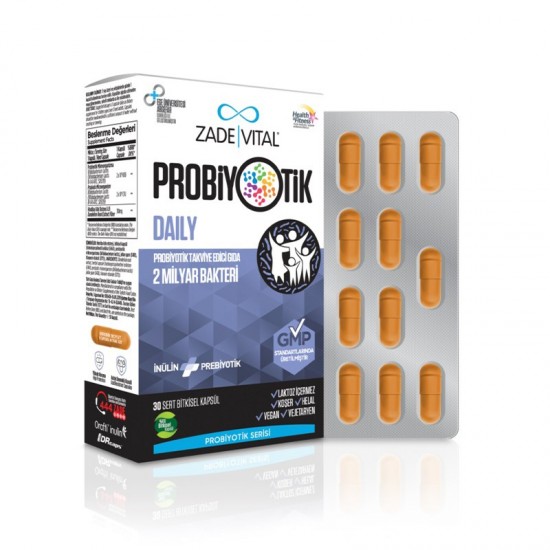 Zade Vital Probiotics Daily 30 Capsules